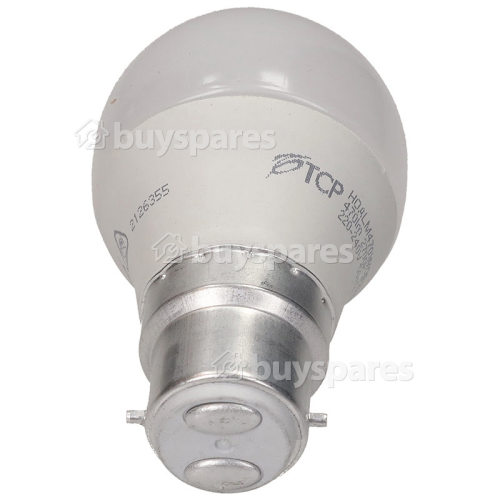 TCP 5.1W BC/B22 LED Non-Dimmable Golfball Lamp (Warm White) 40W Equivalent