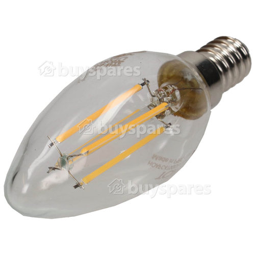 Ampoule Flamme De Chandelle Led Filament Non Réglable 4W E14 ( Blanc Chaud  ) Équivalent 40W TCP