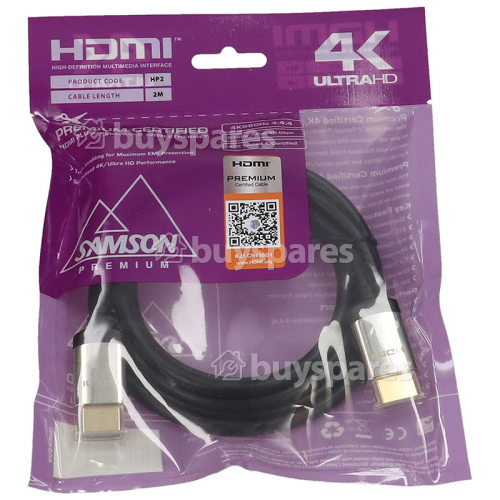 Premium HDMI 4K Ultra HD Cable - 2m