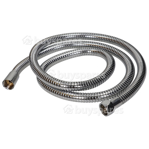 Universal Stainless Steel 1/2" X 11mm Bore Chrome Plated Shower Hose - 1.5m