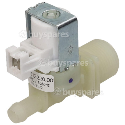 High Quality Compatible Replacement Cold Water Single Inlet Solenoid Valve :180Deg. With Protected Tag Fitting & 12 Bore Outlet