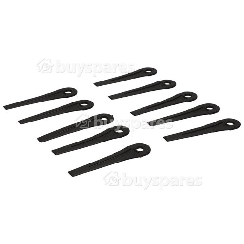 Flymo MINIMO E30 Plastic Blades (Pack Of 10) : T/f Flymo Models: Lawnmowers With Retaining Screw Type Fitting - Minimo E25 (9632535-01, 9632538-89, 9632539-89, 9632536-22, 9632539-22, 9632536-88, 9632539-88), Minimo Duo E25-21, Minimo Duo E25-22, Minimo Duo E30-21, Minimo Duo E30-22, E400 Duo Compares To FLY011, 5137851-00/1, 5137851-71/2