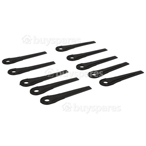 Flymo MINIMO E30 Plastic Blades (Pack Of 10) : T/f Flymo Models: Lawnmowers With Retaining Screw Type Fitting - Minimo E25 (9632535-01, 9632538-89, 9632539-89, 9632536-22, 9632539-22, 9632536-88, 9632539-88), Minimo Duo E25-21, Minimo Duo E25-22, Minimo Duo E30-21, Minimo Duo E30-22, E400 Duo Compares To FLY011, 5137851-00/1, 5137851-71/2