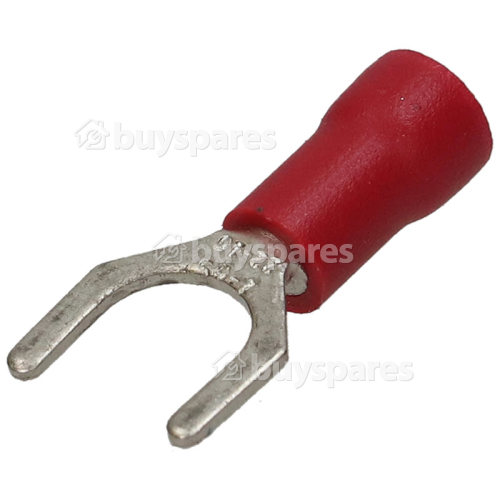 Borne À Fourche Étroite Rouge De 6MM - Paquet De 100