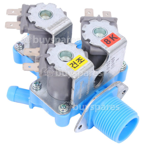 Samsung Cold Water Triple Inlet Solenoid Valve : Coc C-122/19-b 08 180Deg. Tag Fit With 12 Bore Outlets