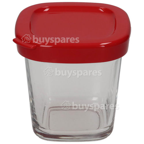 SEB Sav Jar+lid Red