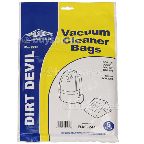 Dirt Devil DD Dust Bag (Pack Of 5) - BAG241