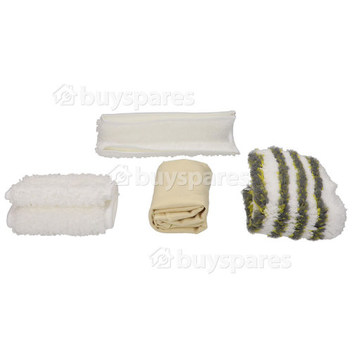 Kit De Chiffons En Microfibres Pour Nettoyeur Vapeur (Salle De