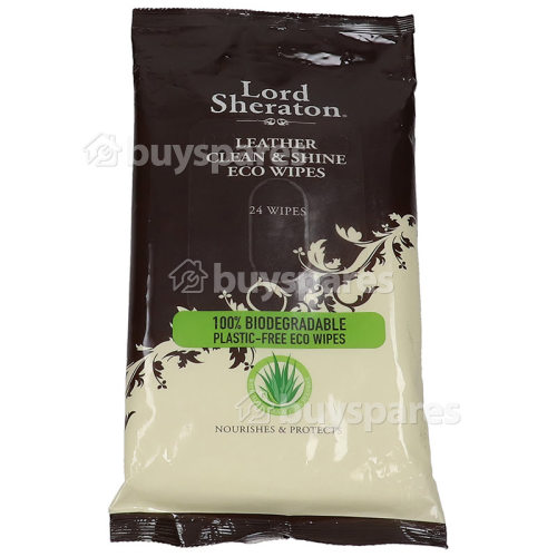 Lord Sheraton Leather Clean & Shine Eco Wipes (Pack Of 24)