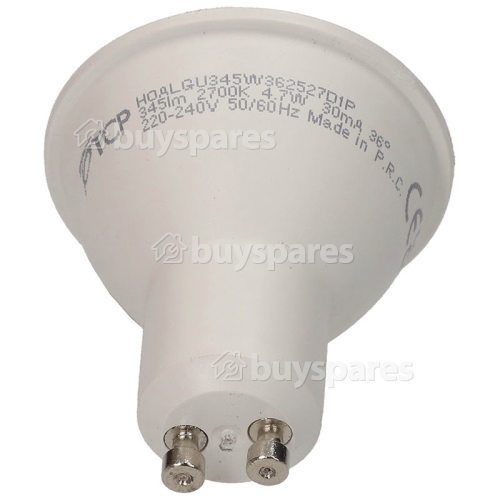 Ampoule Non-Réglable Led GU10 5,1W (Blanc Chaud) Équivalent 50W TCP