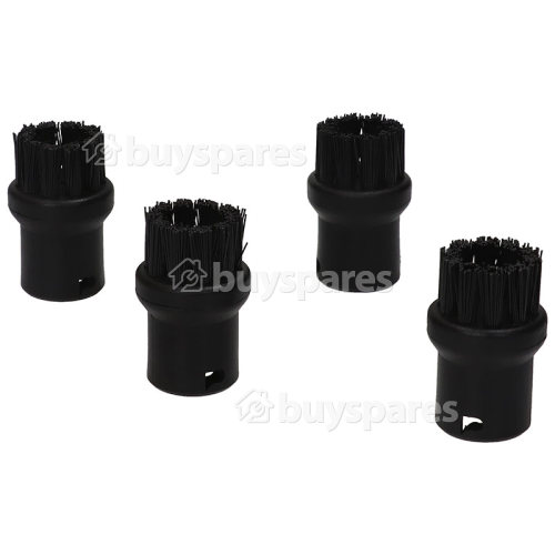 Compatible Karcher Small Round Nylon Brushes (Pack Of 4)