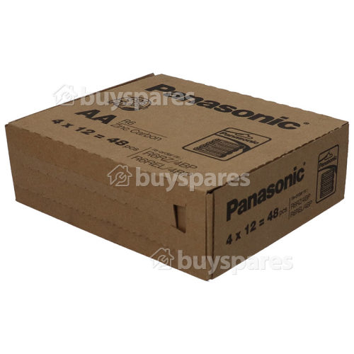 Piles LR6 Zinc Carbone (Boîte De 12) Panasonic