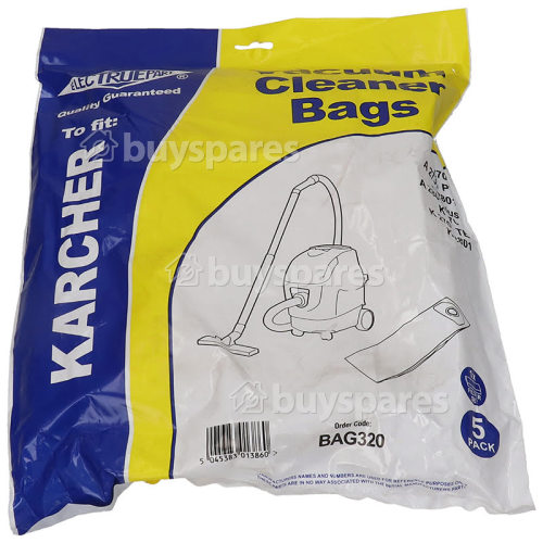 Karcher Compatible Karcher Dust Bag (Pack Of 5 & Micro Filter) - BAG320