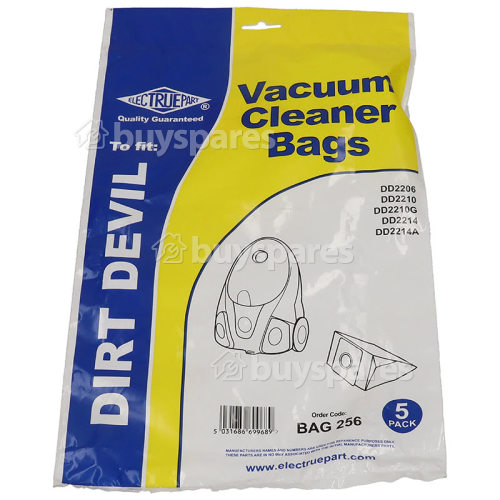 Dirt Devil 22 Dust Bag (Pack Of 5) - BAG256