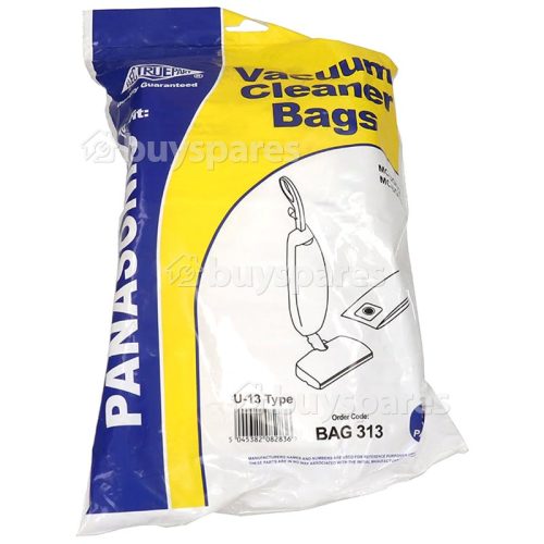 Panasonic U-13 Type Filter-Flo Synthetic Dust Bags (Pack Of 5) - BAG313