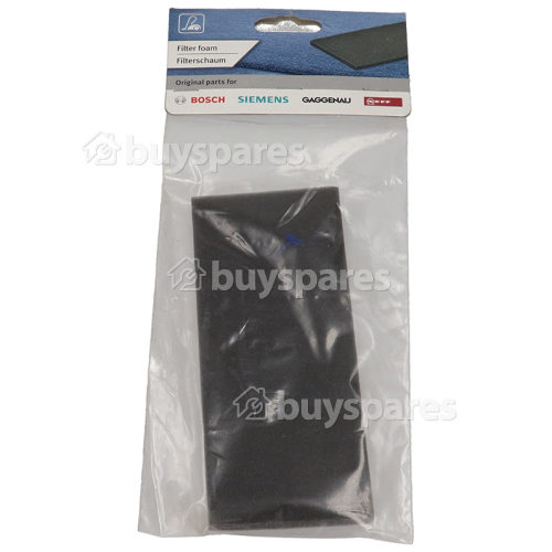 Filtre Souple En Mousse Pour Aspirateur VS05G2555/03 Bosch Neff Siemens