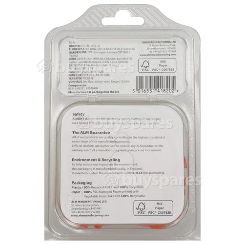 GR182 Plastic Blades (Pack Of 20)