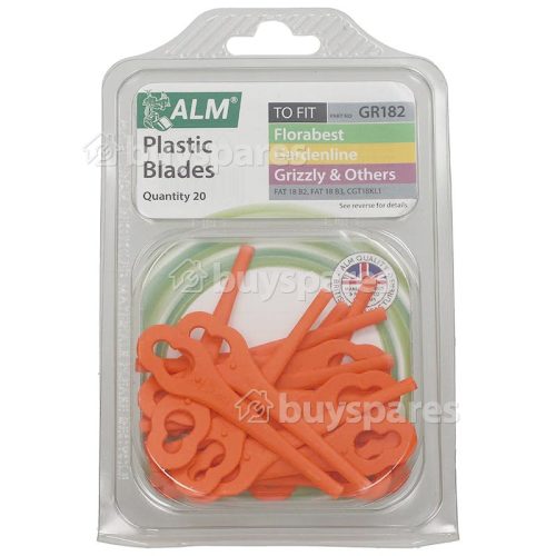 ALM GR182 Plastic Blades (Pack Of 20)