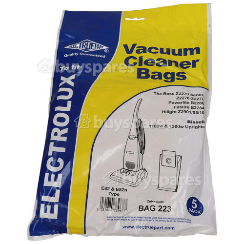 Electrolux E82 & U82 Dust Bag (Pack Of 5) - BAG223
