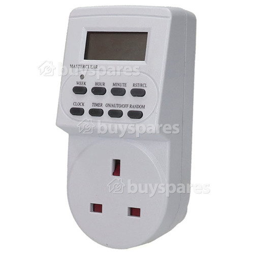 Wellco 24 Hour & 7 Day Plug-in Digital Timer - UK Plug