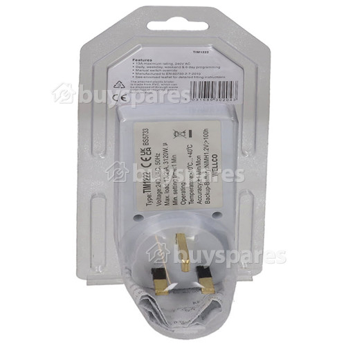 Wellco 24 Stunden & 7 Tage Einsteck-Digitaltimer - GB Stecker