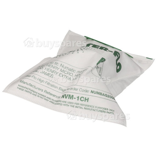 Sacs Aspirateur Synthétiques Filtre-flo Compatibles NVM-1CH (Paquet De 10)