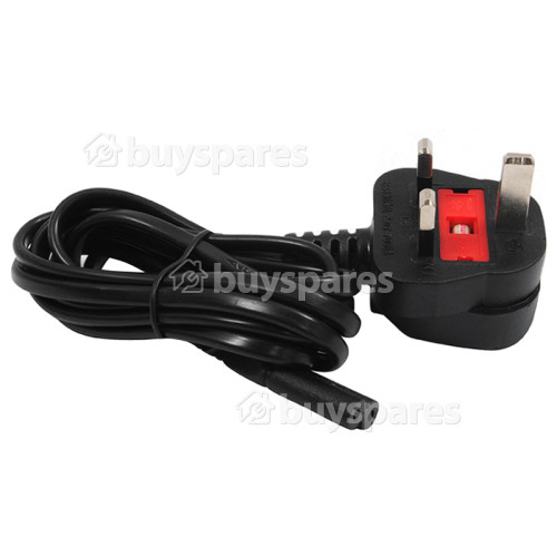 Universal 2M 5A Figure 8 Mains Lead - UK Plug