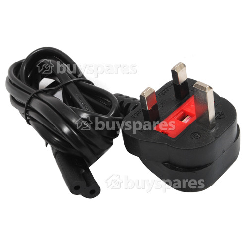 2M 3A Figure 8 Mains Lead - UK Plug