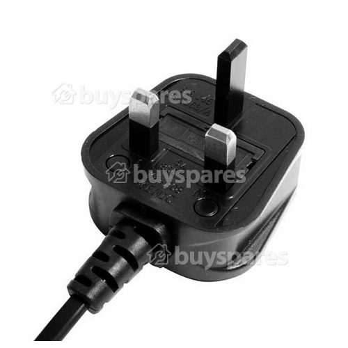 Universal Figure-8 Right-Angled Mains Lead - UK Plug