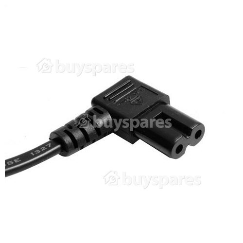 Figure-8 Right-Angled Mains Lead - UK Plug