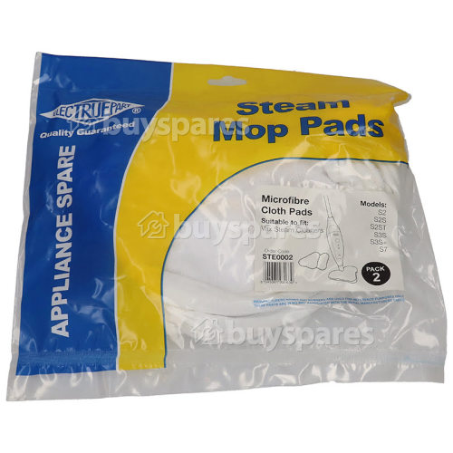 Master Steam Cleaner Microfibre Cloth Pads (Pack Of 2)