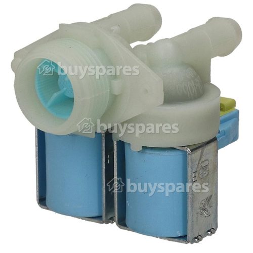 Beko Cold Water Double Solenoid Inlet Valve : 180Deg. With 12 Bore Outlets & Protected (push) Connectors