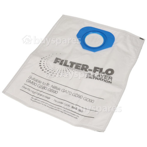 Type G Filter-Flo Synthetic Dust Bags (Pack Of 5) - BAG283