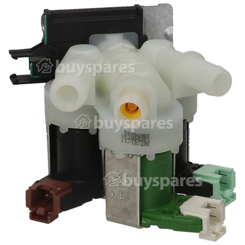 Zanussi Cold Water Triple Solenoid Inlet Valve : 180Deg. With Protected (push) Connectors