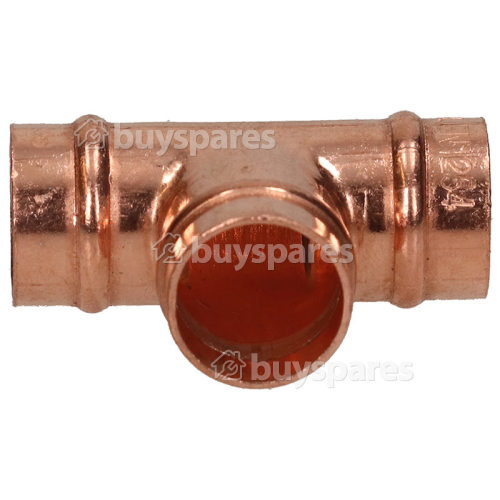 15MM Equal Tee (Copper - Solder Ring)