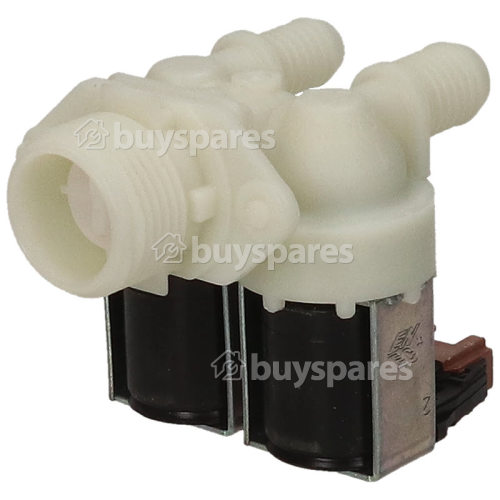 Cold Water Double Solenoid Inlet Valve : 180Deg. With Protected (push) Connectors