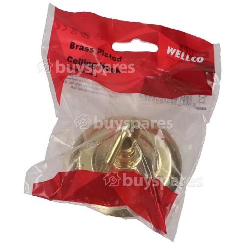 Wellco Brass Plated Ceiling Hook