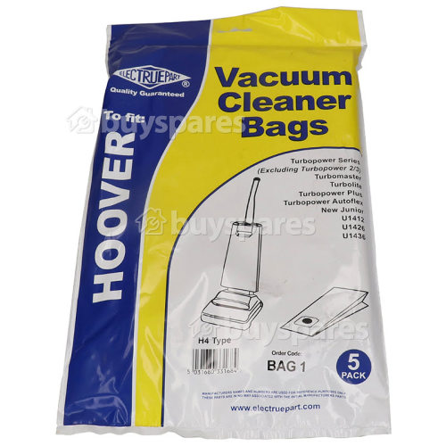 H4 Staubsaugerbeutel (5er Packung) - BAG1 | BuySpares Germany