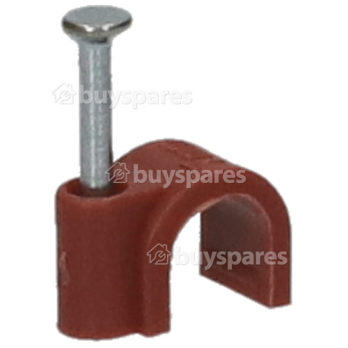 Wellco Pack Of 20 7mm Co-Axial Cable Clips - Brown