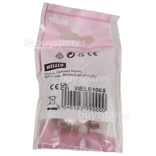 Wellco Pack Of 20 7mm Co-Axial Cable Clips - Brown