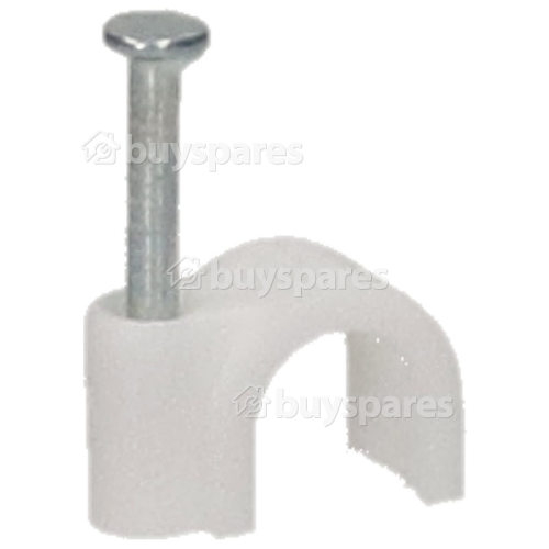 Wellco Pack Of 20 7mm Co-Axial Cable Clips - White