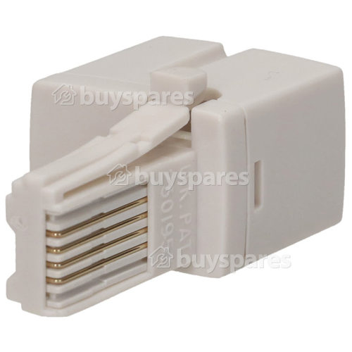 Telephone 2 Way Adaptor - White Wellco