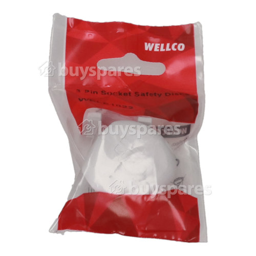 Wellco 3 Pin Socket Safety Discs (Pack Of 2) Childrens Safety PPE