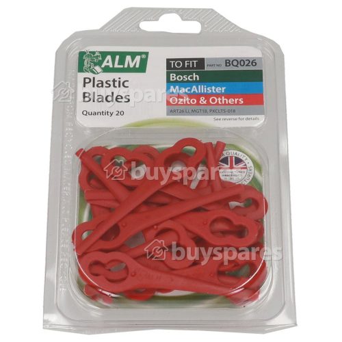 Lames En Plastique De Coupe-bordures ( Paquet De 20 ) : Convient Pour Modèles ART26 MGT18 PXCLT5-018 Etc. ALM
