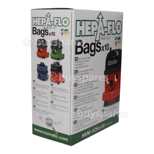 Bolsa De Aspiradora - Hepa-Flo De 3 Capas NVM-1CH - Pack De 10 Numatic