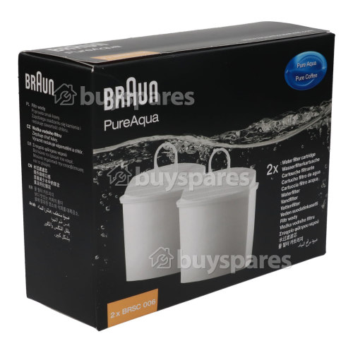 Braun AromaSelect KF140 KWF2 Wasserfilterkartusche (2er Pack)