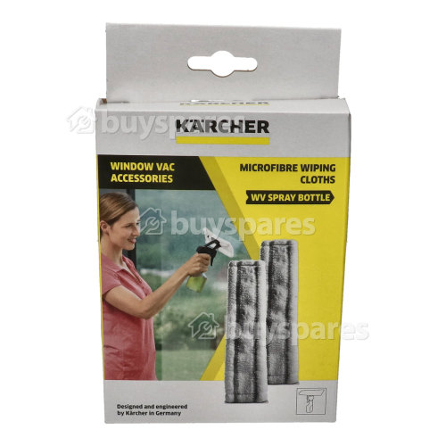 Chiffons De Nettoyage En Microfibres Pour Nettoyeur De Vitres (Lot De 2) Karcher