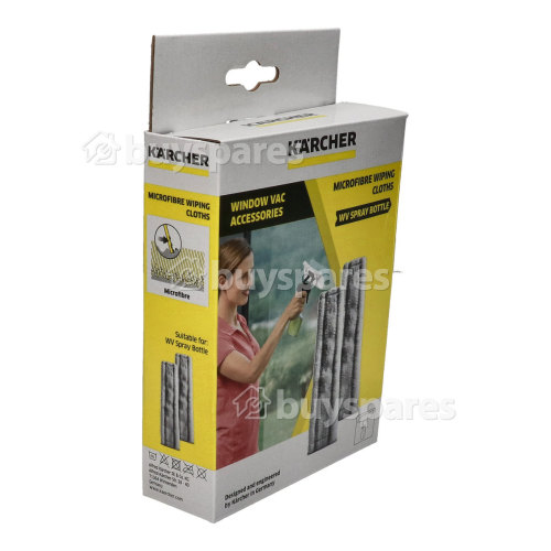 Karcher Fenstersauger-Mikrofaser Wischbezüge (2er Packung)