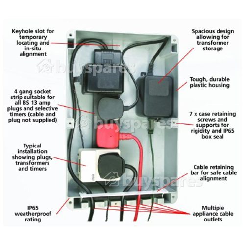 Time Guard Weathersafe Multi-Connector Box