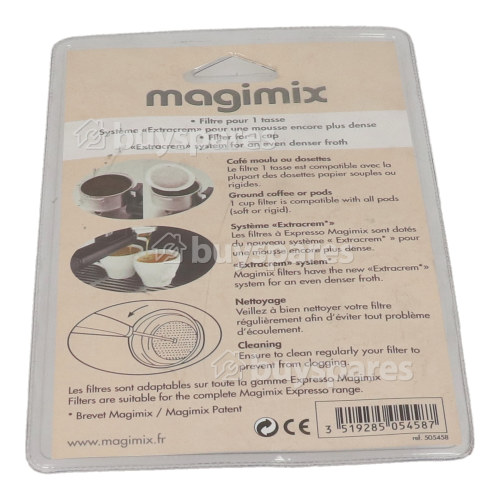 Magimix Espresso Kaffeemaschinen-1 Tassen Edelstahlfilter